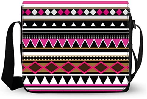 Female Cross Body Bags Messenger Shoulder bag Business Briefcase Aztec Art Print.