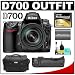 Nikon D700 Digital SLR Camera Body + Nikon 24-120mm f/3.5-5.6G ED-IF AF-S VR Zoom Lens + Nikon MB-D10 Multi-Power Battery Pack + Nikon EN-EL3e Rechargeable Li-ion Battery + Nikon SLR System Case + Lexar Pro 8GB CF Card + Cleaning Kit
