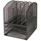 Lorell LLR95255 Mesh Horizontal Vertical Desktop Organizer