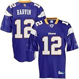 Percy Harvin Jersey: Reebok Purple Replica #12 Minnesota Vikings Jersey - Medium