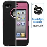 OtterBox Defender Case W/ OUT Holster Belt Clip for Apple iPhone 4 (Black/P ....