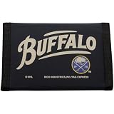 NHL Buffalo Sabres Navy Blue Anniversary Logo Nylon Tri-Fold Wallet