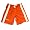 Cool Island - Toddler Boys and Boys Gym Short, Orange, White (Size 6)