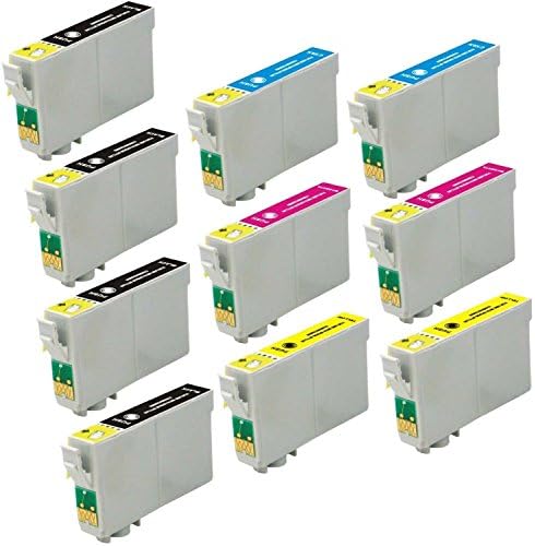 Inkforever 10 Pack Ink Cartridges for Epson Stylus C68, C88, C88+, Cx3800, Cx3810, Cx4200, Cx4800, Cx5800f, Cx7800(4bk,2cyan,2magenta,2yellow)