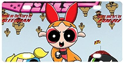 Too Amazing Custom The Powerpuff Girls Metal License Plate Auto Tag 6" X 12" with 4 holes(NEW)