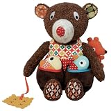 Woodours Baby Activity Plush Bear, Brown by Woodours