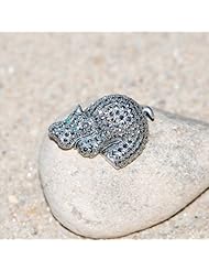 Sterling Silver Ethnic Style Brooch Marcasite Gemstone New Fashion Females Jewelry