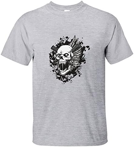 SAMD Men's Vampire Hunters Skull T-Shirt grey S