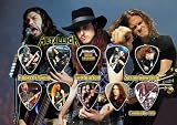 Robert Trujillo, Cliff Burton & Jason Newsted Metallica Guitar Pick Display Limited 100 Only