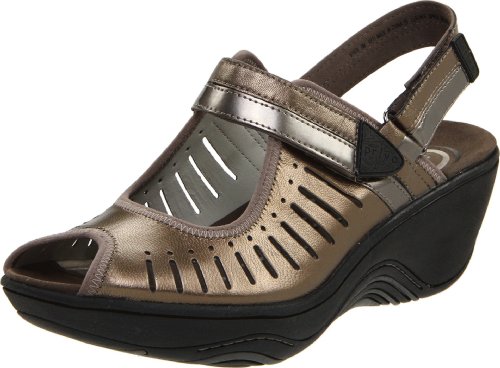 Clarks Women's Durian Slingback Sandal,Pewter Metallic,7 M US