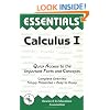 Calculus I Essentials (Essentials Study Guides) (v. 1)