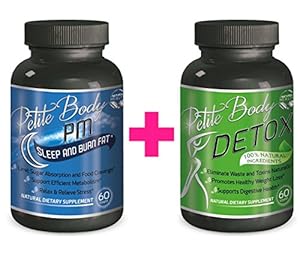 Natural PM Fat Burner & Weight Loss Detox Pills BUNDLE For Women| 1 Month Supply| Extra Strong Formula For Rapid Fast Weigh Loss & Fat Burning| Petite Body Premium Dietary Supplements For Women