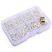 In A Box(2000pcs/box) Kit with Silver Plated 100 Pcs Lobster Claw Clasps 12mm and 1900 Pcs Open Jump Rings 4mm 5mm 6mm 7mm 8mm 10mm and Jump Ring Open Tool For Jewelry Making Findings
