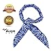 The Elixir Bandanna ICE Scarf Neck Wrap Cooling Scarf Solid Color Cool Blue