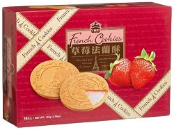 I Mei French Cookies, Strawberry, 7.41-OunceBoxes(Pack of 12)