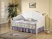 Beach Style White Finish Wood Daybed w/Link Spring