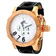 Adee Kaye #AK7220-MRG71 Men's Rose Gold Tone Oversized Chronograph Watch
