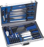 21 Piece Oversized Professional Chefs Cutlery Set in Case