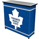 NHL8000-TML - NHL Toronto Maple Leafs 2 Shelf Portable Bar w/ Case