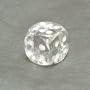 Translucent 16mm d6 Clear/white Pipped Dice