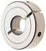 S/S Shaft Collar, 1 Pc Clamp Type, 1/2 Bore x 1-1/4 OD x 3/8 W, 8-32 Clamp Screw