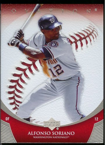 2006 Upper Deck Ovation Alfonso Soriano Washington Nationals Baseball Card #46 - Mint Condition - In Protective Display Case!