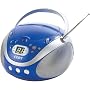 Coby CX-CD241 Portable CD Player with AM/FM Stereo Tuner, Blue
