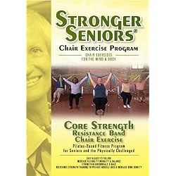 Stronger Seniors Core Strength DVD-Resistance Band Exercise Program developed by Anne Burnell, Instructor at the Rehabilitation Institute of Chicago. Gentle Exercises for Arthritis, Osteoporosis and Parkinson's. Resistance Band included