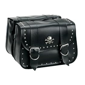 Waterproof Advanced Motorcycle Saddlebag stud/skulls
