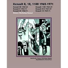 Renault 8, 10, 1100 1962-1971 Owners Workshop Manual (Autobooks)