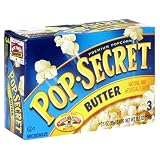Pop Secret Popcorn, Butter, 3-Count Packages (Pack of 12)