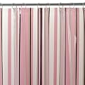 Hampton Stripe Shower Curtain - Pink/ Black