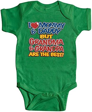Baby "Grandma &amp; Grandpa" Onesie - Green - 6 Months