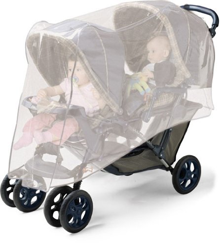 Jolly Jumper Double Stroller Insect - Bug Net Fits Side By Side or Tandem Strollers