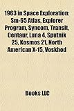 1963 in Space Exploration: SM-65 Atlas, Explorer Program, Syncom, Transit, Centaur, Luna 4, Sputnik 25, Kosmos 21, North American X-15, Voskhod-