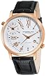 Stuhrling Original Men's 343.33452 Classic Polaris Swiss Quartz Date and Dual Time Zone Black Watch