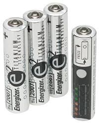 AAA Battery, Energizer e2 Titanium Technology, Alkaline Battery, 4/Pk EVEX92RP4
