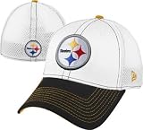 NFL Unisex Adult Pittsburgh Steelers Blitz Neo 3930 Cap (White/Black, Large/X-Large)