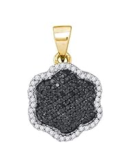 0.25CTW BLACK DIAMOND MICRO-PAVE PENDANT