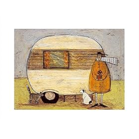 Home from Home by Sam Toft poster print,15.8 in. x 11.8 in.