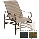 Barcelona Aluminum Sling Recliner With Night Sky Frame And C0601 Fabric