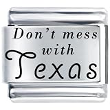 Don't Mess With Texas Italian Charms Bracelet Link