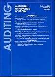 Auditing - Journal of Practice and Theory