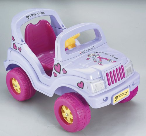 Childrens Toyshop  Toys : Groovy Chick Battery Operated Ride On Jeep