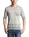 (ピンクポンク)PINC PONC ポケット付きジャガードプリント5分袖TEE 2550055 003GRY グレー M