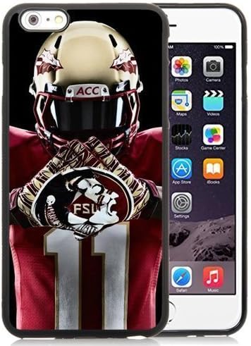 Customized Iphone 6 Plus Case with NCAA Atlantic Coast Conference ACC Footballl Florida State Seminoles 4 Protective Cell Phone TPU Cover Case for Iphone 6 Plus Generation 5.5 Inch Black