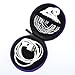 Case Star Earphone handsfree headset HARD EVA Case - Clamshell/MESH Style with Zipper Enclosure, Inner Pocket, and Durable Exterior + Silver Climbing Carabiner With Case star cellphone bag (PU Leather Earphone Case-Purple)