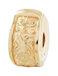 Reflection Beads Silver Gold Plated Floral Clip Bead Number 5