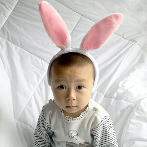 Wooden Easter Eggs (Pack of 3) 2.4 Inches and Rabbit Ear for Children Gift
