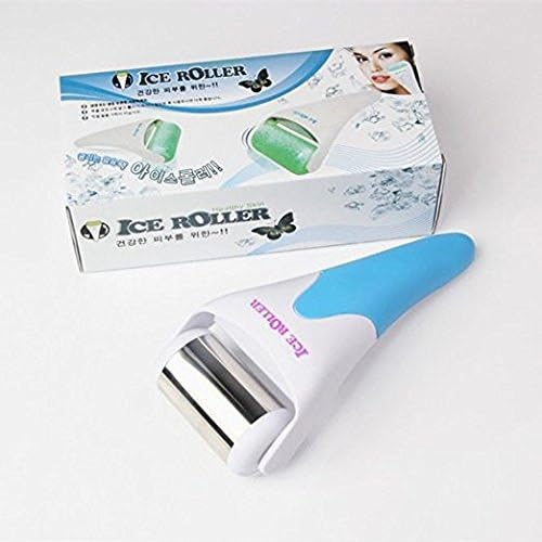 ASOX Face Body Massager Skin Preventing Wrinkles,For Eye & Face Puffiness, Pain Relief Cool Derma Tool With Stainless Steel Head Skin Massager Ice Roller